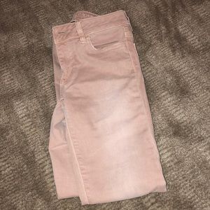 American Eagle light pink pants cropped